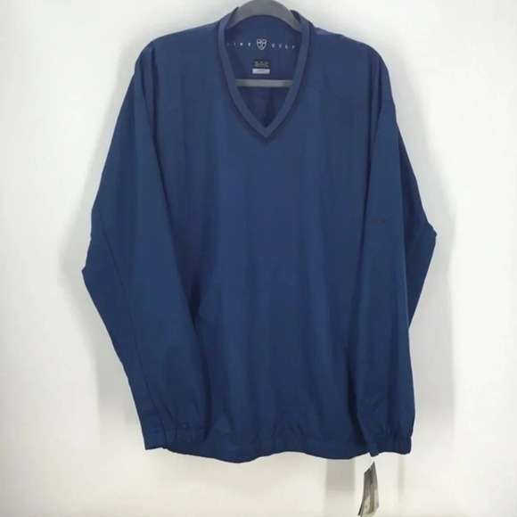 Nike Men’s Golf V-Neck Windbreaker Shirt NWT - Picture 1 of 10